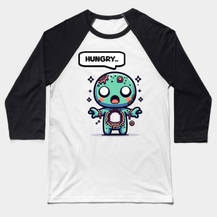 Cute Hungry Zombie Baseball T-Shirt